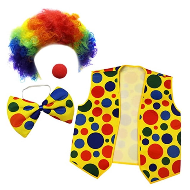 Disfraz de payaso de Halloween para adultos, traje de actuación, traje de payaso, traje de peluca de cosplay