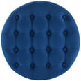 thumbnail image 6 of Belleze Nailhead Round Tufted Storage Ottoman Large Footrest Stool Coffee Table Lift Top, Blue, 6 of 6
