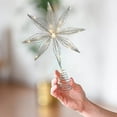 thumbnail image 5 of Christmas Tree topper, Star Tree topper, LED Snowflake Tree topper for Holiday Decor, Metal Battery-Operated, 5 of 7