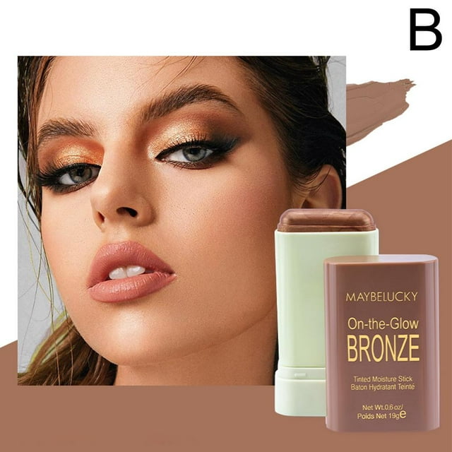 Four-Color Blush Highlighter And Contour Stick, Natural Three-Dimensional, Waterproof, Sweat-Proof, Non-Fading, Non-Smudged Blush Stick