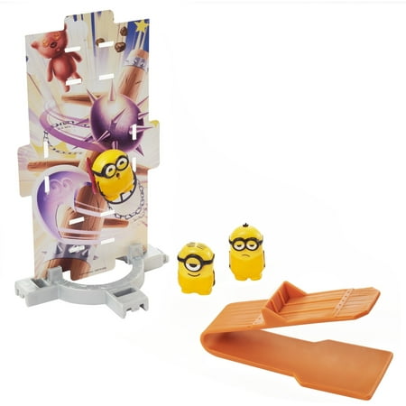 Minions: The Rise of Gru Splat 'Ems Mini Figures Kung-Fu 3-Pack with Deluxe Launcher and Sticky Targets, Toy Gift for Kids