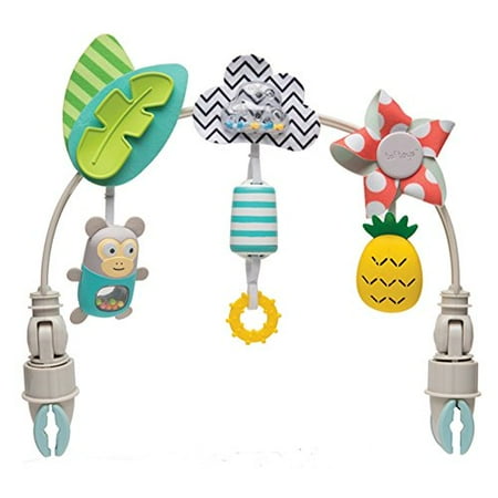 Taf Toys ?Tropical Orchestra Arch? | Ideal for Infant & Toddlers  Fits Stroller & Pram  Activity Arch with Fascinating Toys  Stimulates Baby?s Senses and Motor Skills Development  Easier Outdoors