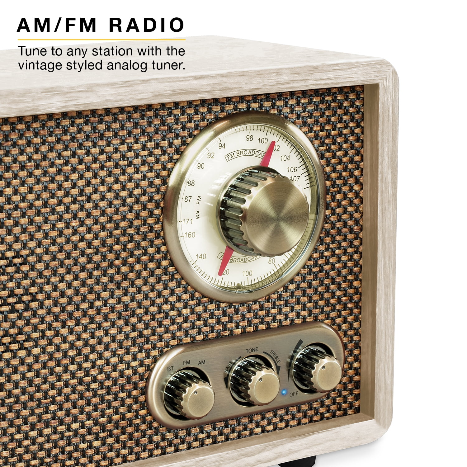 Victrola Willow Wood Bluetooth Radio