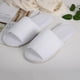 thumbnail image 3 of 10 pares de pantuflas de spa con punta abierta, pantuflas blancas para invitados de hotel de spa, se adapta a la mayoría de los hombres y mujeres, 3 of 5
