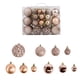 thumbnail image 1 of Juego de adornos de bolas de árbol de Navidad 50 piezas | Estilos mixtos Purpurina Brillante Mate Decoración de plástico hueco | Decoración navideña para árboles, fiestas, coronas, repisas | 3/4/6cm, 1 of 4