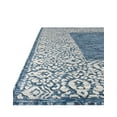 thumbnail image 4 of Unique Loom Outdoor Border Collection Area Rug - Floral Border (9' x 12' 2" Rectangle Blue/Ivory), 4 of 7