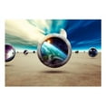 thumbnail image 3 of Tiptophomedecor 3D Illusion Wallpaper Wall Mural - Planet Walk, 3 of 4