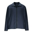 thumbnail image 5 of Fleece Jackets for Men with Pockets Zip Up Coats Mens Casual Solid Color Long Sleeve Mock Neck Slim Thermal Warm Going-Out Outerwear Jacket, 5 of 8