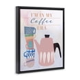 thumbnail image 3 of Stupell Industries My Coffee Era Food & Beverage Painting Black Floater Framed Art Print Wall Art, 17 x 21, 3 of 9