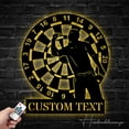 thumbnail image 3 of Handmadetneonsign Custom Dart Dartboard Metal Wall Art LED Light - Personalized Dart Player Name Sign, 3 of 5