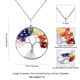 thumbnail image 3 of 7 Tree of Life Wire Wrapped Link Chain Pendant Necklace Reiki Natural Stone Crystal Gemstone Beads Necklace for Women Men, 3 of 5
