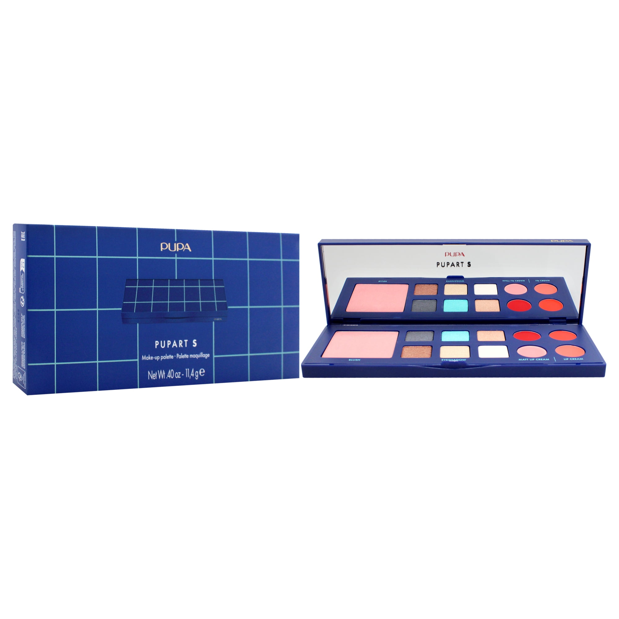 Pupart S Make-Up Palette - 004 Blue by Pupa Milano for Women - 0.4 oz Makeup
