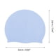 thumbnail image 4 of Gorro de natación de silicona impermeable de color sólido azul de 1 pieza de Bargains Únicos, 4 of 5