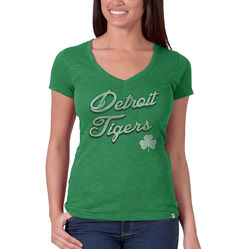 green detroit tigers shirt