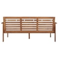 thumbnail image 5 of SAFAVIEH Finnick Outdoor Patio Sofa Bench, Natural/Beige, 5 of 11