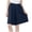 Navy, variant on Womens Summer Wide Leg Bermuda Shorts Solid Casual Ankle-Length Shorts Loose Hot Shorts Cotton and Linen Shorts Navy
