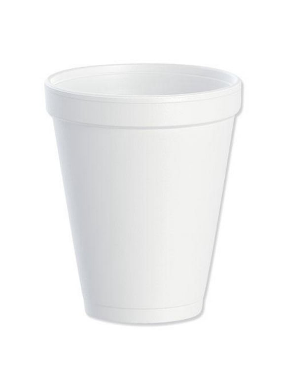 Dart Drinking Cup, White, Styrofoam, Disposable, 10 oz, RJ Schinner Co 10J10, 25 Count