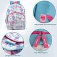 thumbnail image 3 of 15 Inch Fun Printed Backpack with Front Zippered Pocket & Padded Adjustable Shoulder Straps in&nbsp;Dancing Daisies, 3 of 8