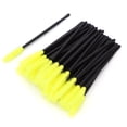 thumbnail image 1 of 50 unids/set cepillo de pestañas desechable pinceles de maquillaje aplicador de rímel herramienta de belleza amarillo, 1 of 8