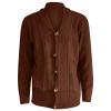 thumbnail image 1 of Wyzesi Red Cardigan Cropped Plus Size Men's Solid Color Button Up Long Sleeved Sweater Mens Cardigan Sweaters, 1 of 4