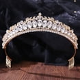 thumbnail image 5 of Wedding Crown Elegant Rhinestone - Bridal Party Crown Princess Tiara with Comb, 5 of 5