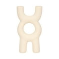 thumbnail image 6 of Decorative Object Ceramic Ceramic Sculptural Modern Glam Design Home Office Bedroom Living Room Decor - 15" Ivory & Tan, 6 of 11
