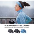 thumbnail image 5 of Fascia for Sport in Esecuzione Fascia para Capelli Sport Wicking Fascia para Uomo Donna Fascia para Sudore Assorbente para Yoga Equitazione Basket Ciclismo Fitness Esercizio 3 piezas (azul rayado + gris rayado + gris) oso de fresa Electrónica, 5 of 5