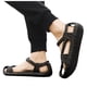 thumbnail image 3 of Bmisegm Sandals Men's Summer EVA Woven Straw Shoes Retro Ethnic Style Couples Beach Handmade Shoes Large Size Sandals Womens Sandals Summer Black 7, 3 of 8