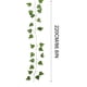 thumbnail image 4 of Puntoco Hojas Artificiales, Tiras De Hiedra, Plantas Verdes Simuladas, Flores Artificiales, Hiedra Decorativa.,Decoración Hogareña, 4 of 5