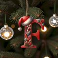 thumbnail image 4 of Clearance! 26 Christmas Letter Decorations A To Z (without H And V) Hanging Christmas Tree Pendant Alphabet Letters Named Alphabet Decorations Christmas Tree Decorations, 4 of 6