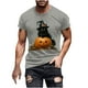 thumbnail image 2 of Blusas y camisas de manga corta y cuello redondo para hombre. Blusas/camisetas de manga corta con cuello redondo y estampado de Halloween para hombre. Blusa para hombre., 2 of 5