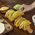 thumbnail image 3 of Bamboo Taco Tray with Holds 8, Taco Shell Holder Allows for Multi-Use Food Tray Charcuterie Tray, 3 of 5