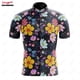 thumbnail image 5 of Maillot de ciclismo con flores de 15 estilos para hombre, maillot reflectante de manga corta para ciclismo de montaña, ropa de ciclismo de montaña para equipos profesionales de descenso, verano, 5 of 5