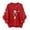Red, variant on Girls Sweatshirt Childrens Christmas Graphic Crew Neck Long Sleeve Pullover Hoodless Top Red 4-5 Years