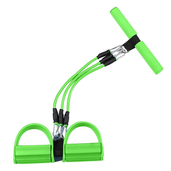 Detachable Sit-Up Assistant with 3-Tube Pedal & Resistance Bands for Home Workouts