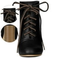 thumbnail image 3 of BLISSFUL STEP Bottines à Talons Épais à Bout Rond pour Femmes, 3 of 7