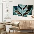 thumbnail image 5 of Elephant Stock Usa Heart Hands Wall Art - Horizontal Multi Panel Canvas - Living Room Wall Decor - Flags Multi Panel - Black And Blue Decor - 68" x 42", 5 of 8