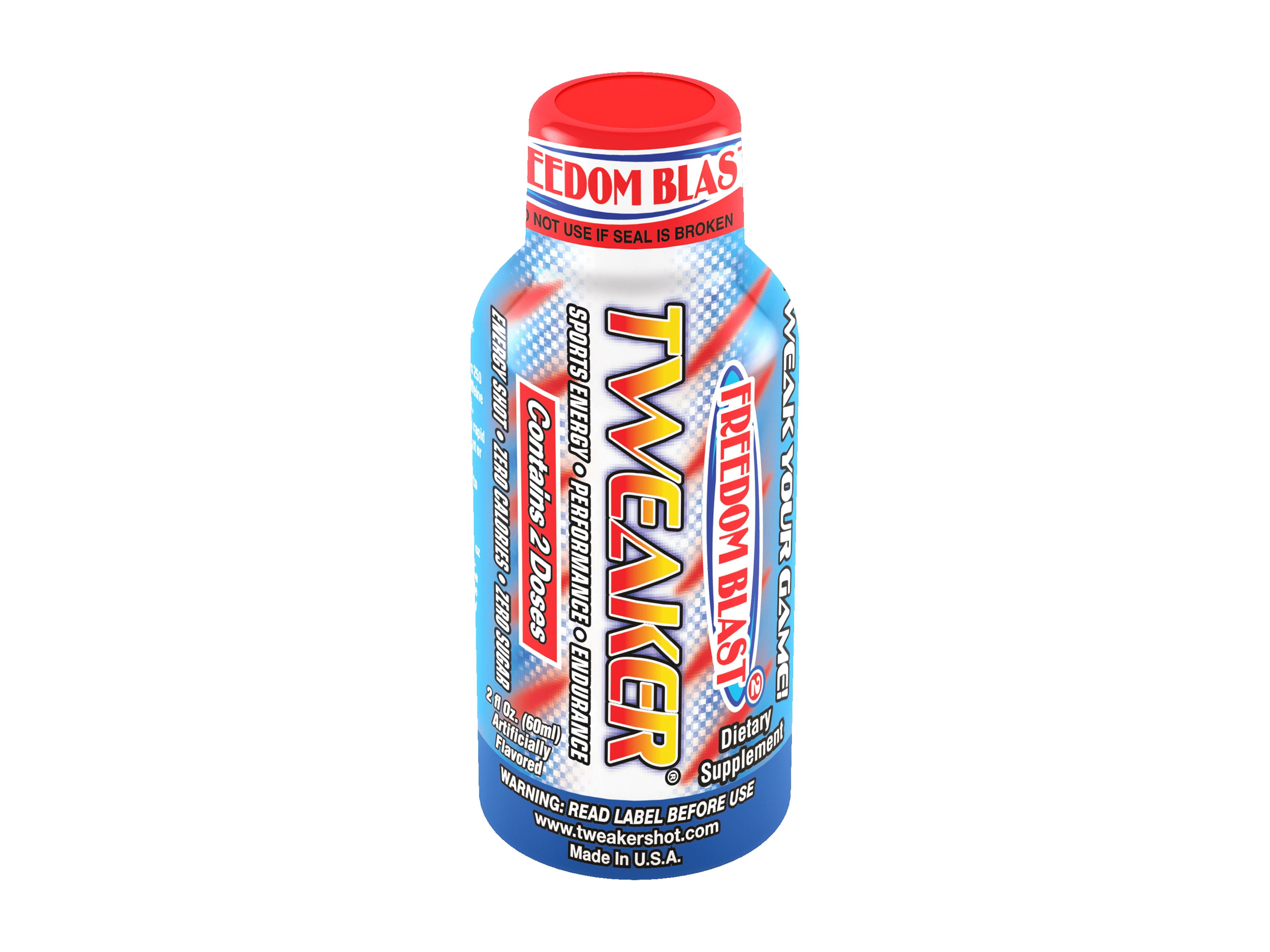 Tweaker Energy Shot, Freedom Blast, 2 fl oz, 1 Count