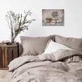 thumbnail image 2 of Farmhouse Canvas Wall Art Flowers Wall Decor Brown Theme Rustic Framed Artwork for Bathroom Vintage Paintings Pictures Wall Decor for Bedroom Kitchen Modern Country Home Wall Decoration Size 16x24, 2 of 6