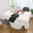 thumbnail image 2 of Yayeee Tablecloths 60" x 60" Rectangle Wrinkle Resistant Party Table Cover, Black Flowers, 2 of 8