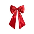 thumbnail image 2 of Red Bow Decor, 40 x 24 Inches Large Big Red Bow Party Decorations for Backdrop Birthday Wedding Bride, Huge Satin Ribbon Tie Hanging Wall Decor, 2 of 8