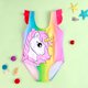 thumbnail image 4 of Traje de baño de una pieza para niña con estampado de leopardo Traje de baño para niña bebé Traje de baño cómodo de alta elasticidad, 4 of 6
