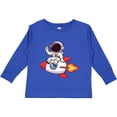 thumbnail image 3 of Inktastic Rocket Ship Astronaut Boys Long Sleeve Toddler T-Shirt, 3 of 5