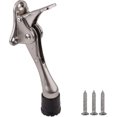 thumbnail image 1 of 1pcs Hands- Kick Door Stop, Satin Nickel (silver), 1 of 5