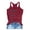 Rose Red, variant on Women's "Loves And America Too" Letter Print Tank Top - Sleeveless Round Neck Casual Summer Beach Vest