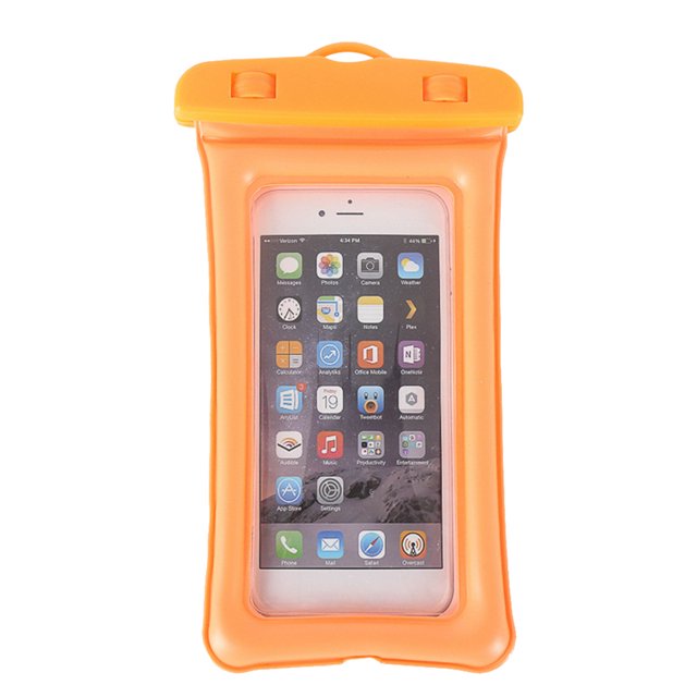 Deportes Acuáticos Estuche impermeable para teléfono Bolsas para teléfonos móviles con pantalla táctil subacuática (naranja) Tmvgtek Para Estrenar