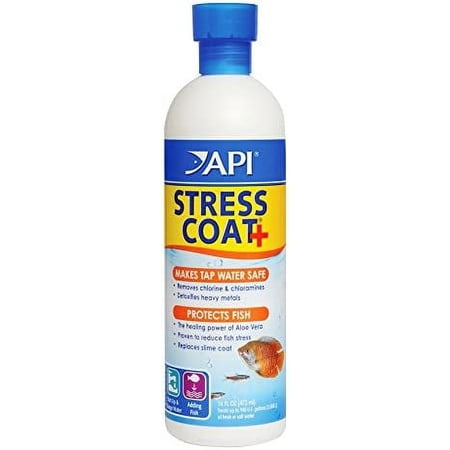 API STRESS COAT Aquarium Water Conditioner 16-Ounce Bottle