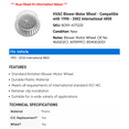 thumbnail image 2 of HVAC Blower Motor Wheel - Compatible with 1990 - 2002 International 4800 1991 1992 1993 1994 1995 1996 1997 1998 1999 2000 2001, 2 of 2