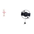 thumbnail image 1 of Estatua de la bailarina,Estatua de niña de ballet Escultura de niña de resina Artesanía,Figura de bailarina para decoración de escritorio,Reloj de pared,Reloj de pared con diseño de, 1 of 8
