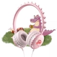 thumbnail image 3 of Lindos Auriculares de Dinosaurio para Niños en La Oreja, Livianos, con Conector de 3,5 Mm, Micrófono Incorporado, Auricular Estéreo Portátil para Niño rosado Sunnimix auriculares para niños, 3 of 8